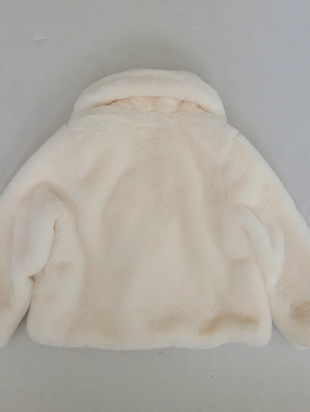 Children's Place White Faux Fur Jacket Size 3T